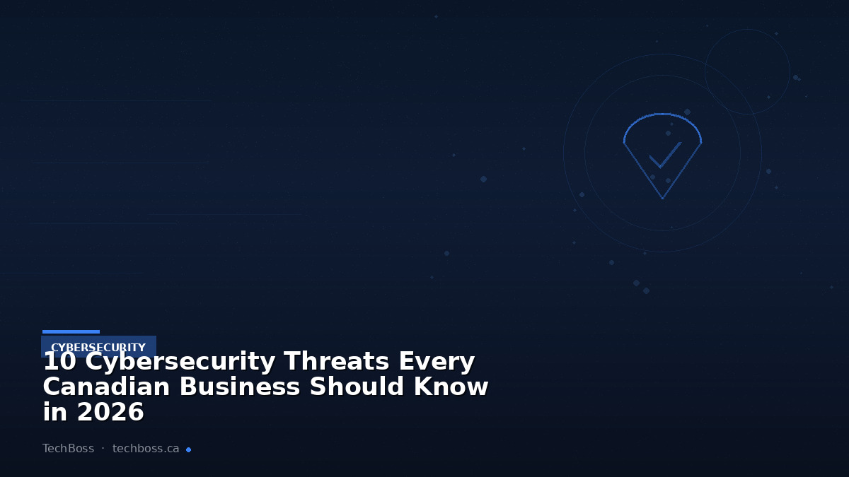 10 Cybersecurity Threats Every Canadian Business Should Know in 2026