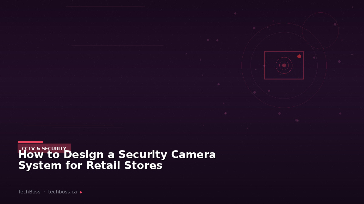 How to Design a Security Camera System for Retail Stores