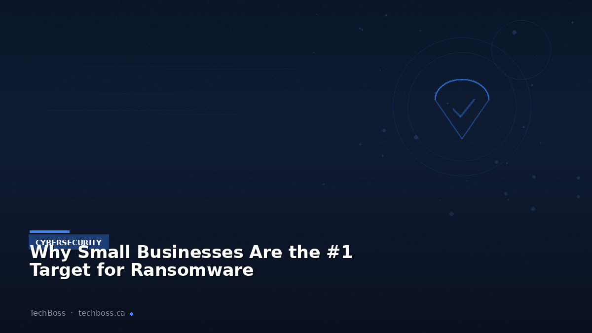 Why Small Businesses Are the #1 Target for Ransomware